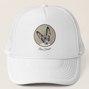 Rat Terrier Painting - Cute Original Dog Art Trucker Hat