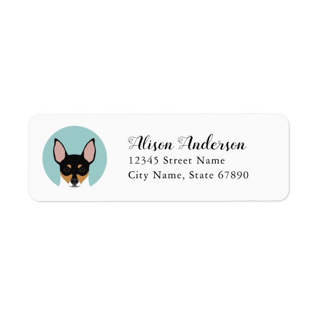 Rat Terrier Return Address Labels (Front)