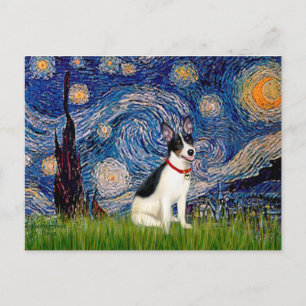 Rat Terrier - Starry Night Postcard