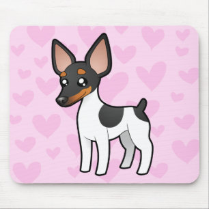 Rat Terrier / Toy Fox Terrier Love Mouse Mat