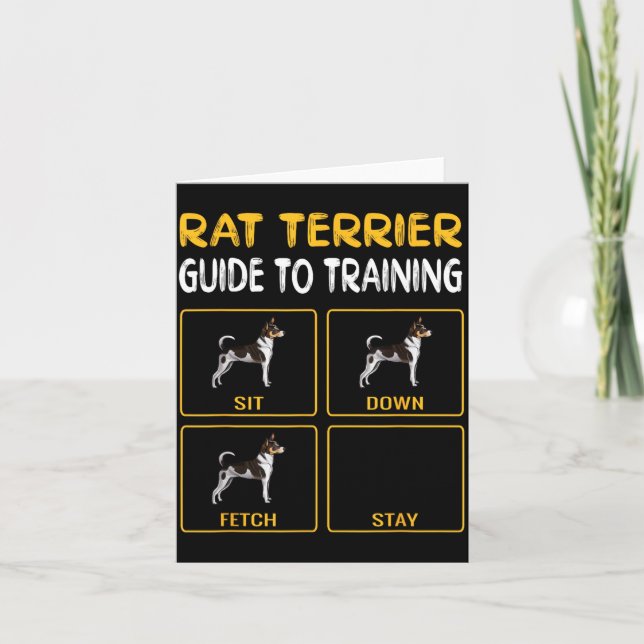 Rat Terriers Owner Gift Dog Themed Card (Front)