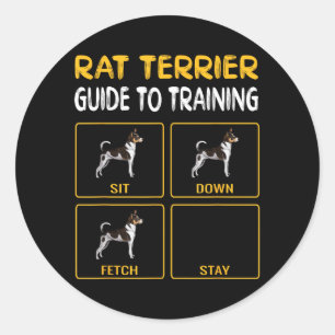 Rat Terriers Owner Gift Dog Themed Classic Round Sticker