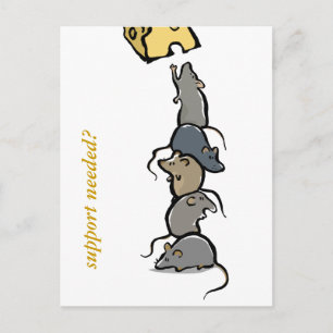 rat tower - customisable postcard