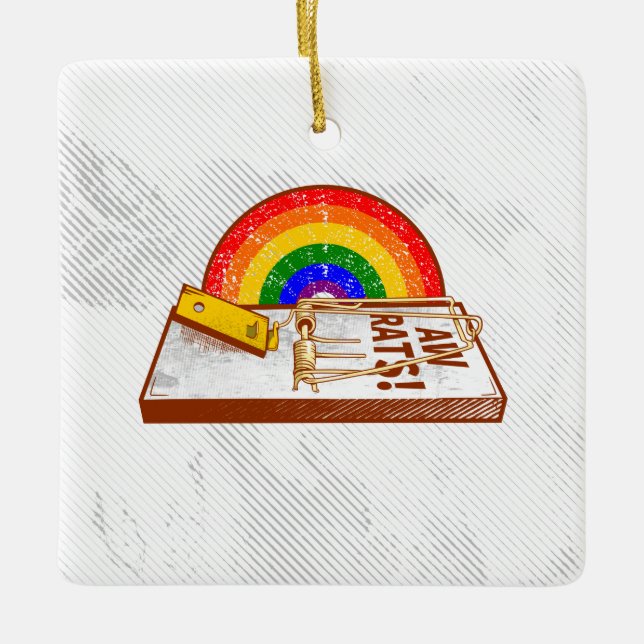 Rat Trap AW RATS Ceramic Ornament (Front)