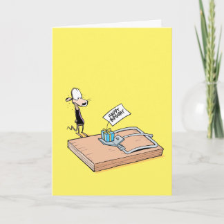 Rat Trap Happy Birthday Card