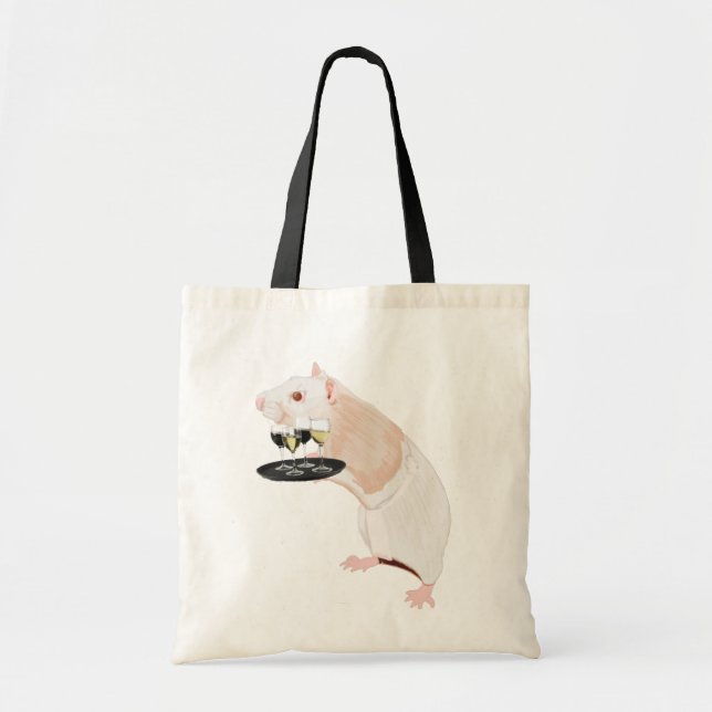 Rat Waiter surreal Tote Bag (Front)