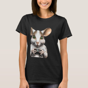 Rat with game controller gamer mouse T-Shirt