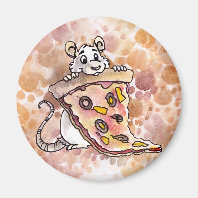 Rat with Pizza Magnet (Front)