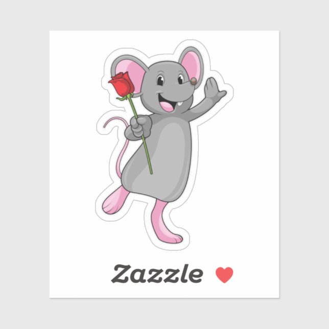 Rat with Rose Flower (Sheet)