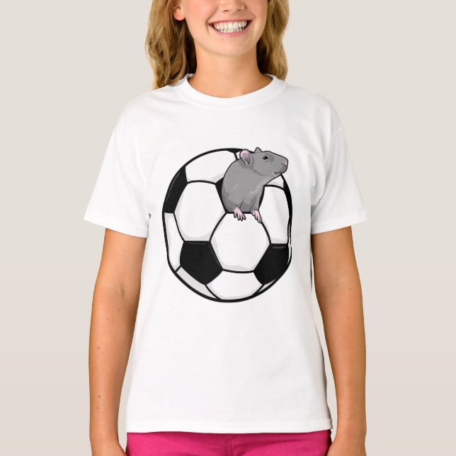Rat with Soccer ball T-Shirt (Front)