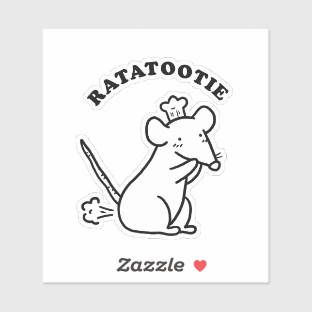 Rata-tootie Cute Funny Animal Pun Die-Cut (Sheet)