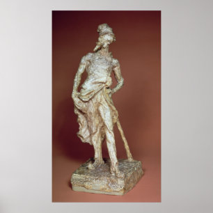 Ratapoil, toned plaster sculpture poster