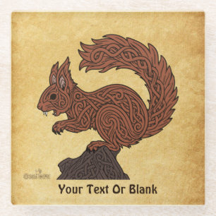 Ratatöskr, Norse/Viking Squirrel Glass Coaster