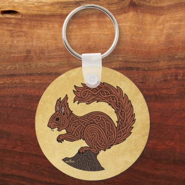 Ratatöskr, Norse/Viking Squirrel Key Ring (Front)