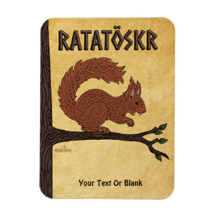 Ratatöskr, Norse/Viking Squirrel Magnet