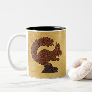 Ratatöskr, Norse/Viking Squirrel Two-Tone Coffee Mug