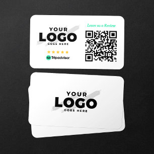 Rate Business Tripadvisor Reviews 5 Star QR Code Business Card