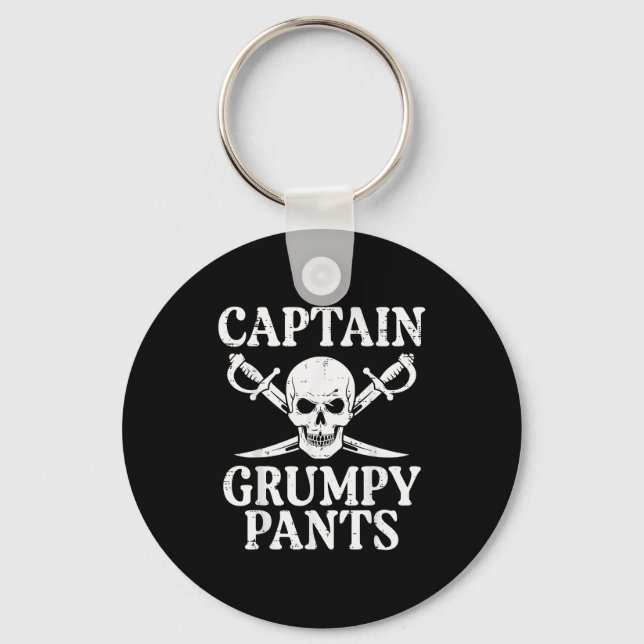 Rate Captain Mpy Pants Funny Humor Quote Men Women Key Ring (Front)