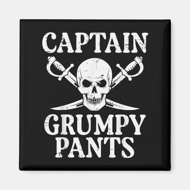 Rate Captain Mpy Pants Funny Humor Quote Men Women Magnet (Front)