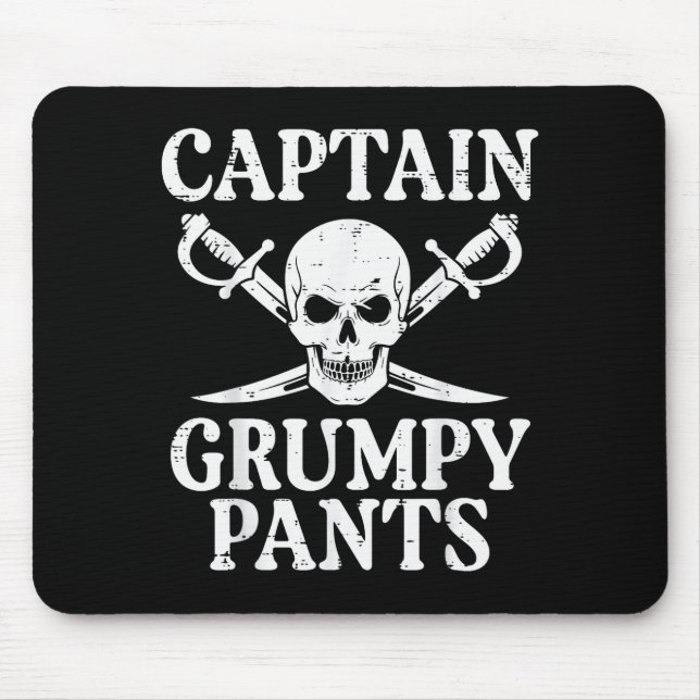 Rate Captain Mpy Pants Funny Humor Quote Men Women Mouse Mat (Front)
