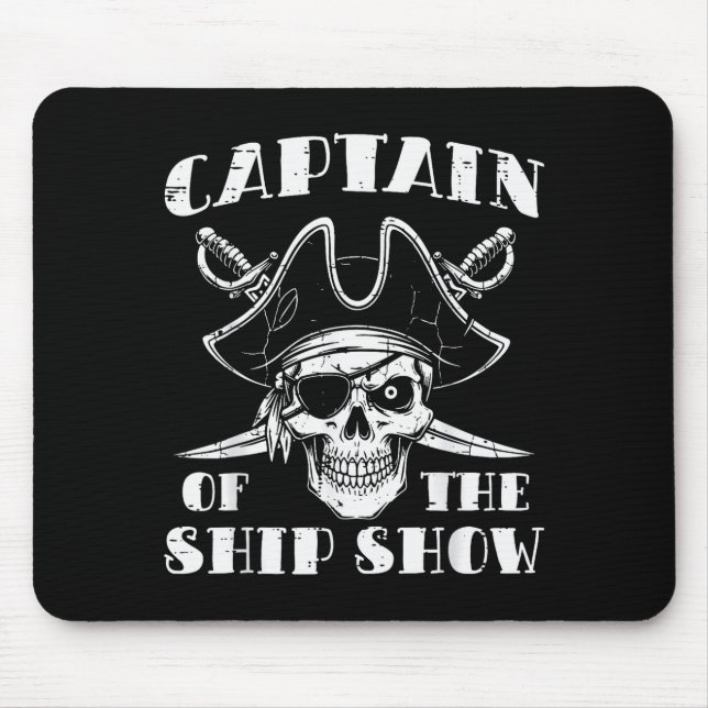 Rate Captain Of The Ship Show Funny Humor Pun Men  Mouse Mat (Front)