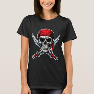 Rate Flag Skull And Crossbones Skeleton Costume Ha T-Shirt