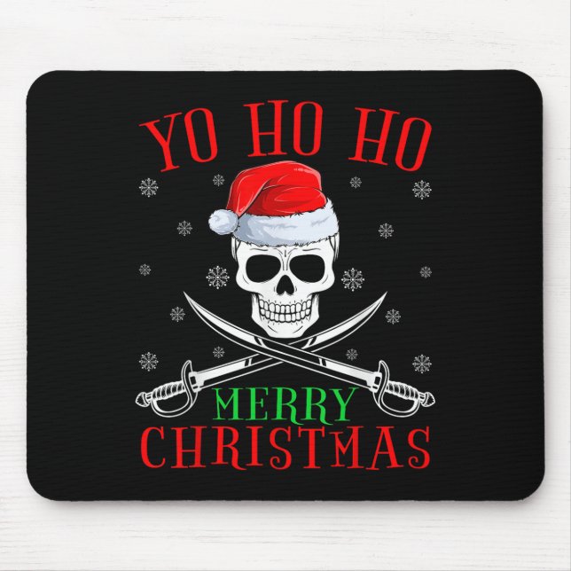 Rate Lover Matching Santa Yo Ho Ho Rate Merry Chri Mouse Mat (Front)