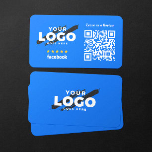 Rate My Business Facebook Reviews 5 Star QR Code Business Card