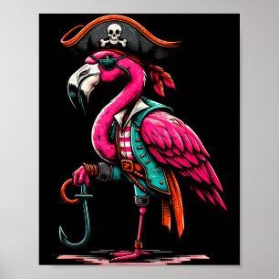 Rate Nk Flamingo Halloween Party - Jolly Roger Poster