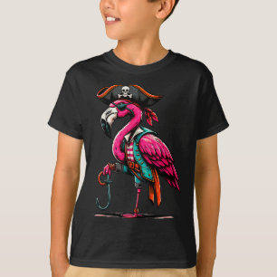 Rate Nk Flamingo Halloween Party - Jolly Roger T-Shirt