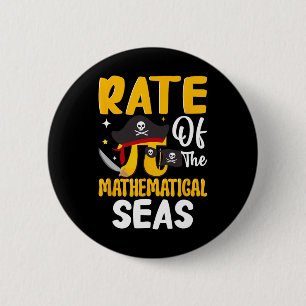 Rate Of The Mathematical Seas - Pi Symbol Math 3.1 6 Cm Round Badge
