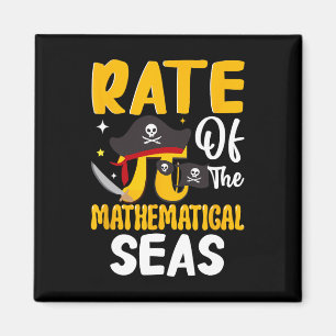 Rate Of The Mathematical Seas - Pi Symbol Math 3.1 Magnet