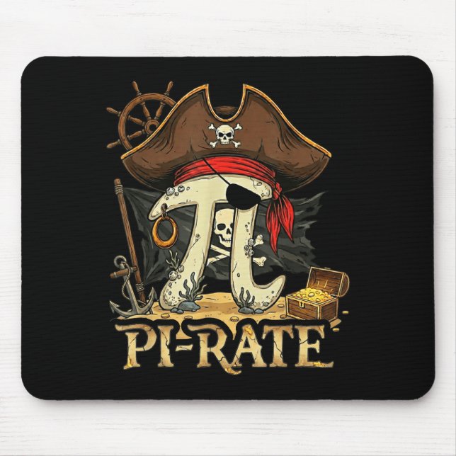 Rate pirate day 314 math teacher science student mouse mat (Front)