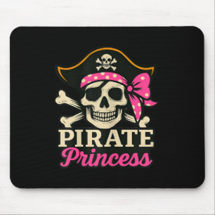 Rate Princess Skull And Cross Bones Top Tee Women' Mouse Mat