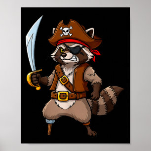 Rate Raccoon Funny Halloween Costume For Men Women Poster
