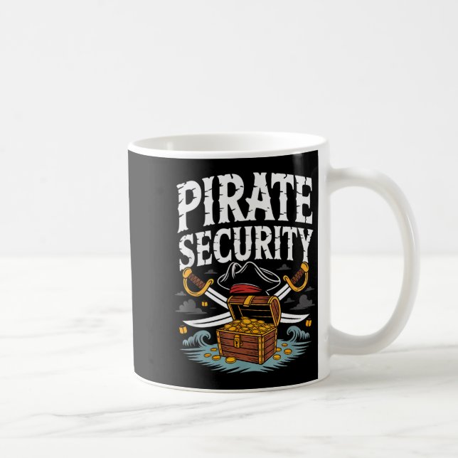 Rate Security Funny Halloween Costume Dad Mom Grou Coffee Mug (Right)
