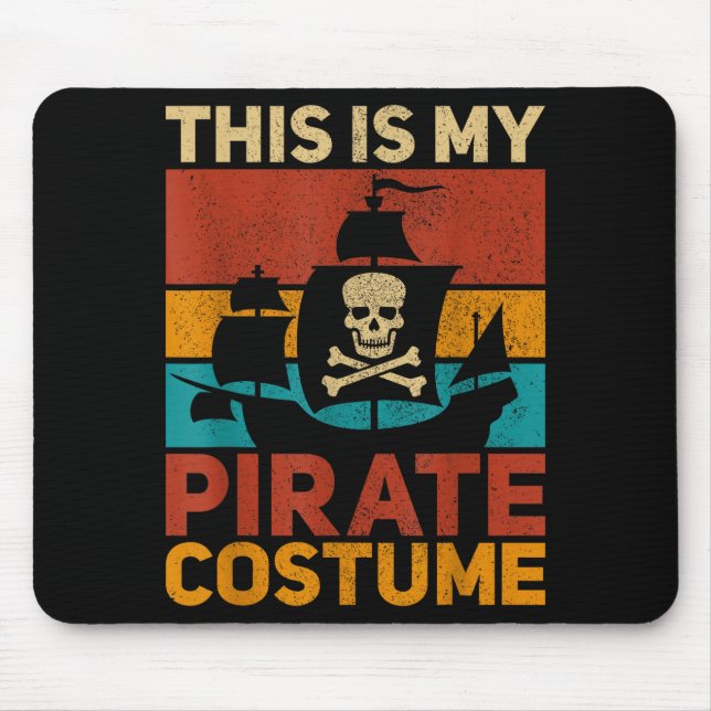 Rate Ship Funny Rate Outfit Rate Costume Retro Rat Mouse Mat (Front)