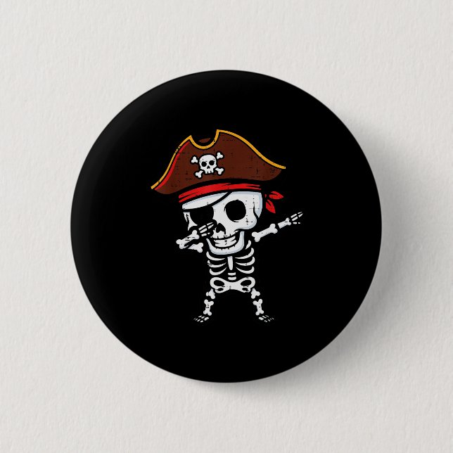 Rate Skeleton Dab Dance Halloween Costume Boys Gir 6 Cm Round Badge (Front)