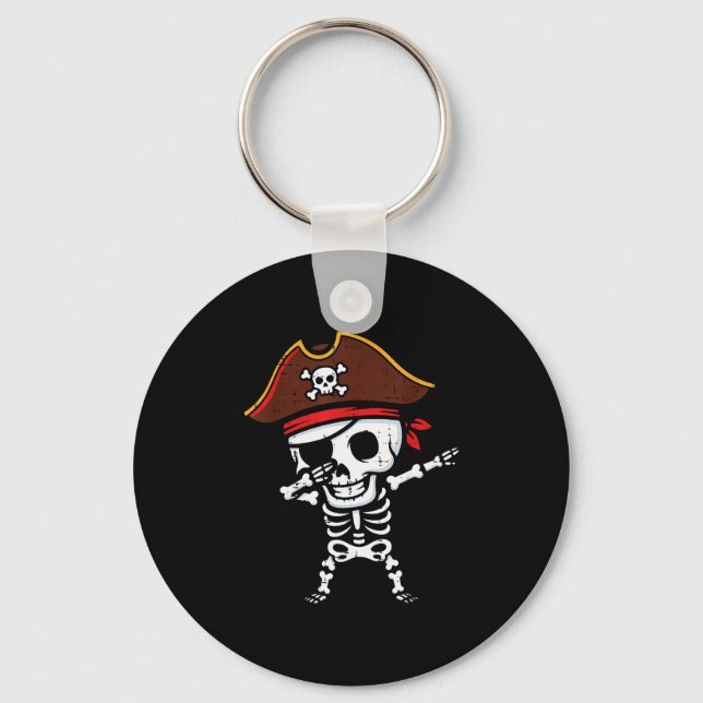 Rate Skeleton Dab Dance Halloween Costume Boys Gir Key Ring (Front)