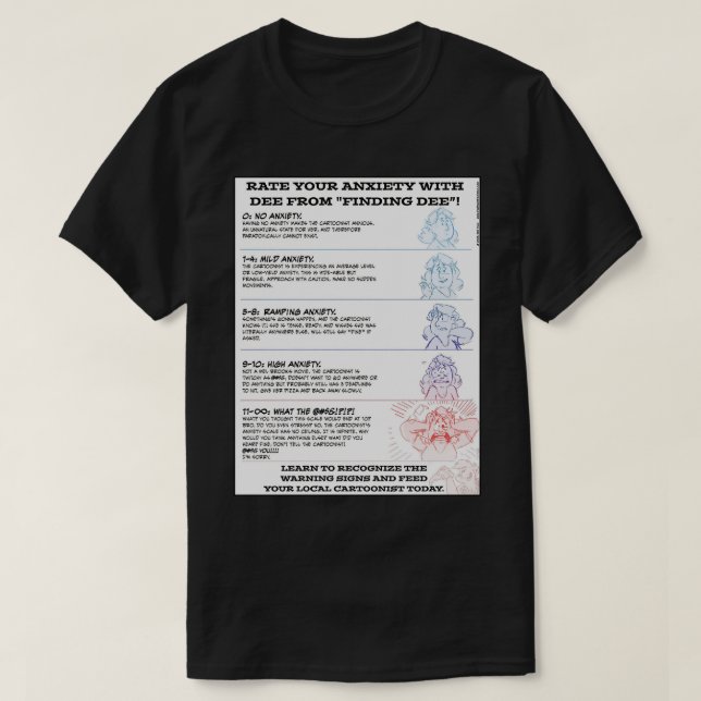 Rate Your ANXIETY T-Shirt (Design Front)