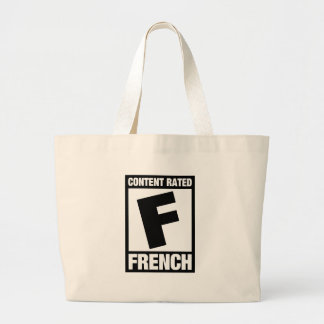 Rated F: French Large Tote Bag