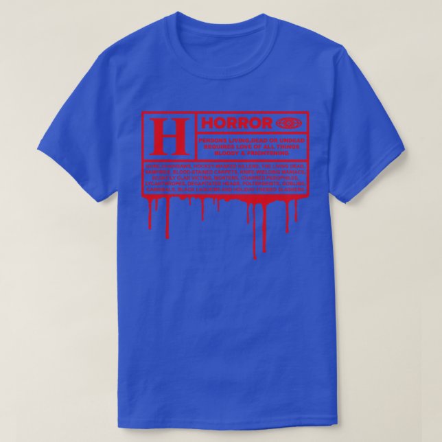 Rated H for Horror T-Shirt (Design Front)