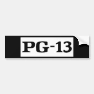 Rated PG-13, Rating System Bumper Sticker