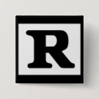 Rated R, Rating System 15 Cm Square Badge
