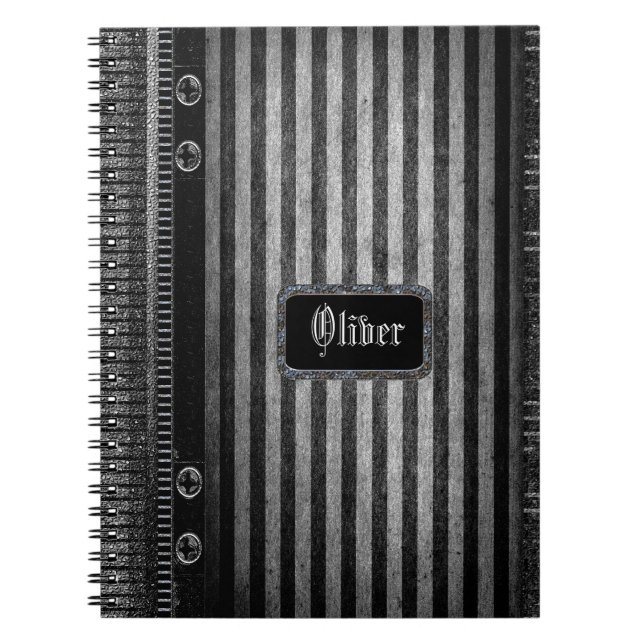 Rathbone Victorian Stripe Notebook (Front)