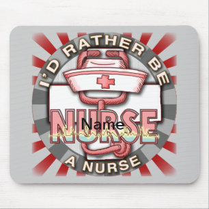Rather Be a Nurse Mouse Mat