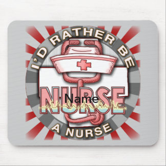 Rather be a nurse  mouse mat