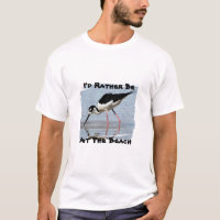 Rather Be At Beach Wading Bird Photo Need Vacation