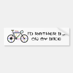 Rather be Biking Sport - Biking, Cycling, Bike Bumper Sticker