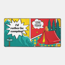 Rather Be Camping Desk Mat